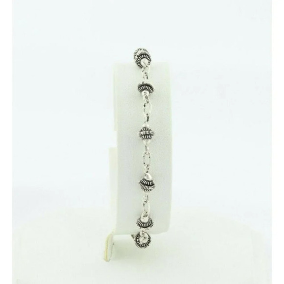 Sterling Silver Link Bracelet 7 1/4 inch - Picture 9 of 9